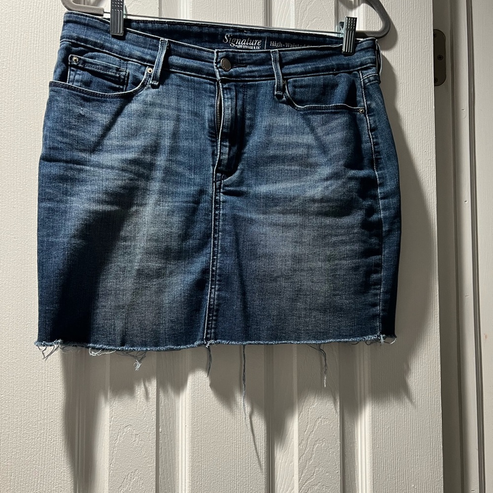 Signature Dark Blue Mini Skirt